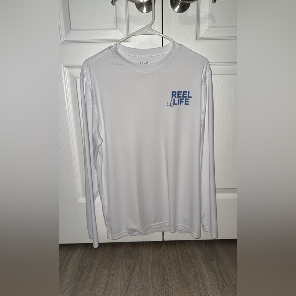 reel life men’s breathable white shirt